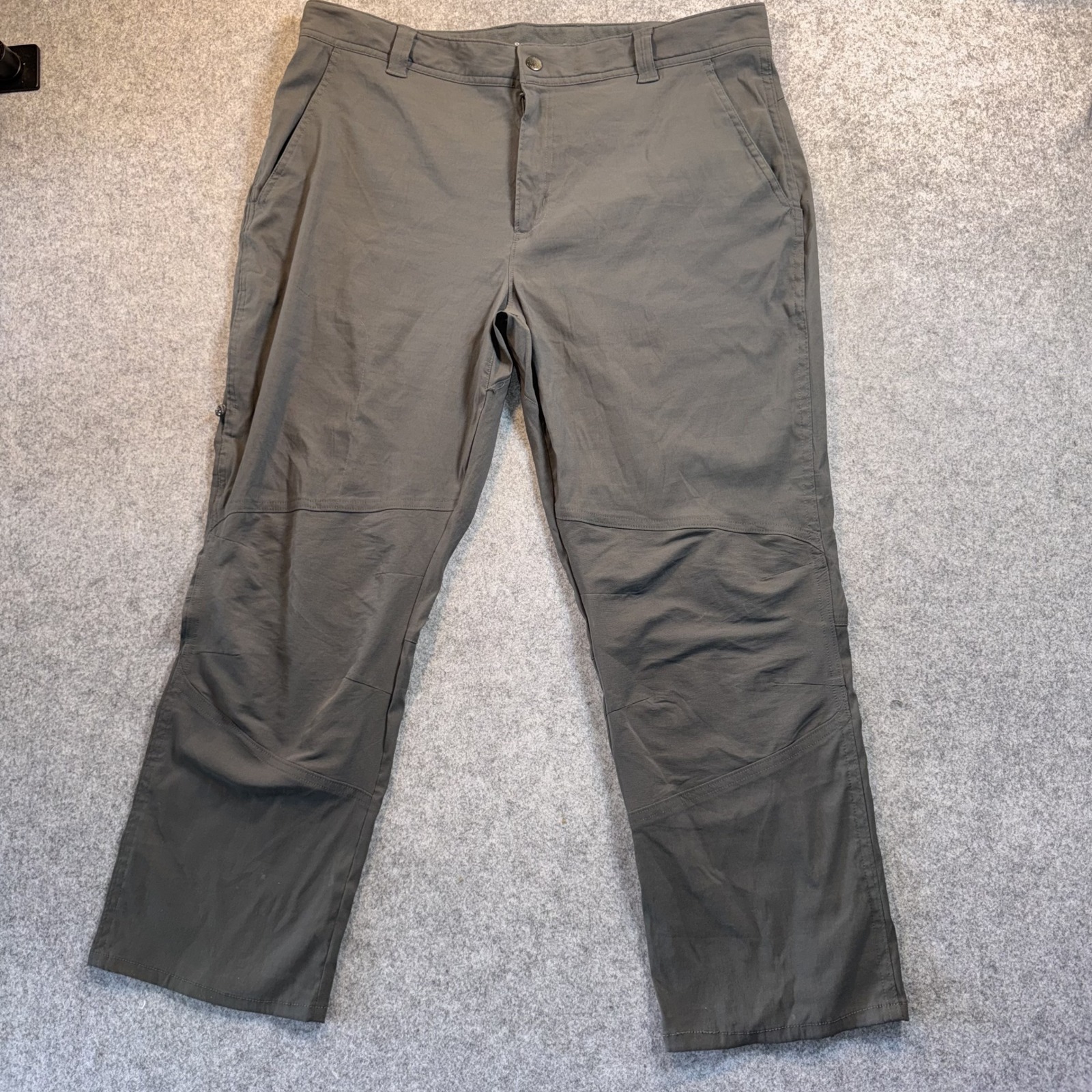 Columbia Outdoor Hiking Pants 38x30 Grey Nylon Stretch